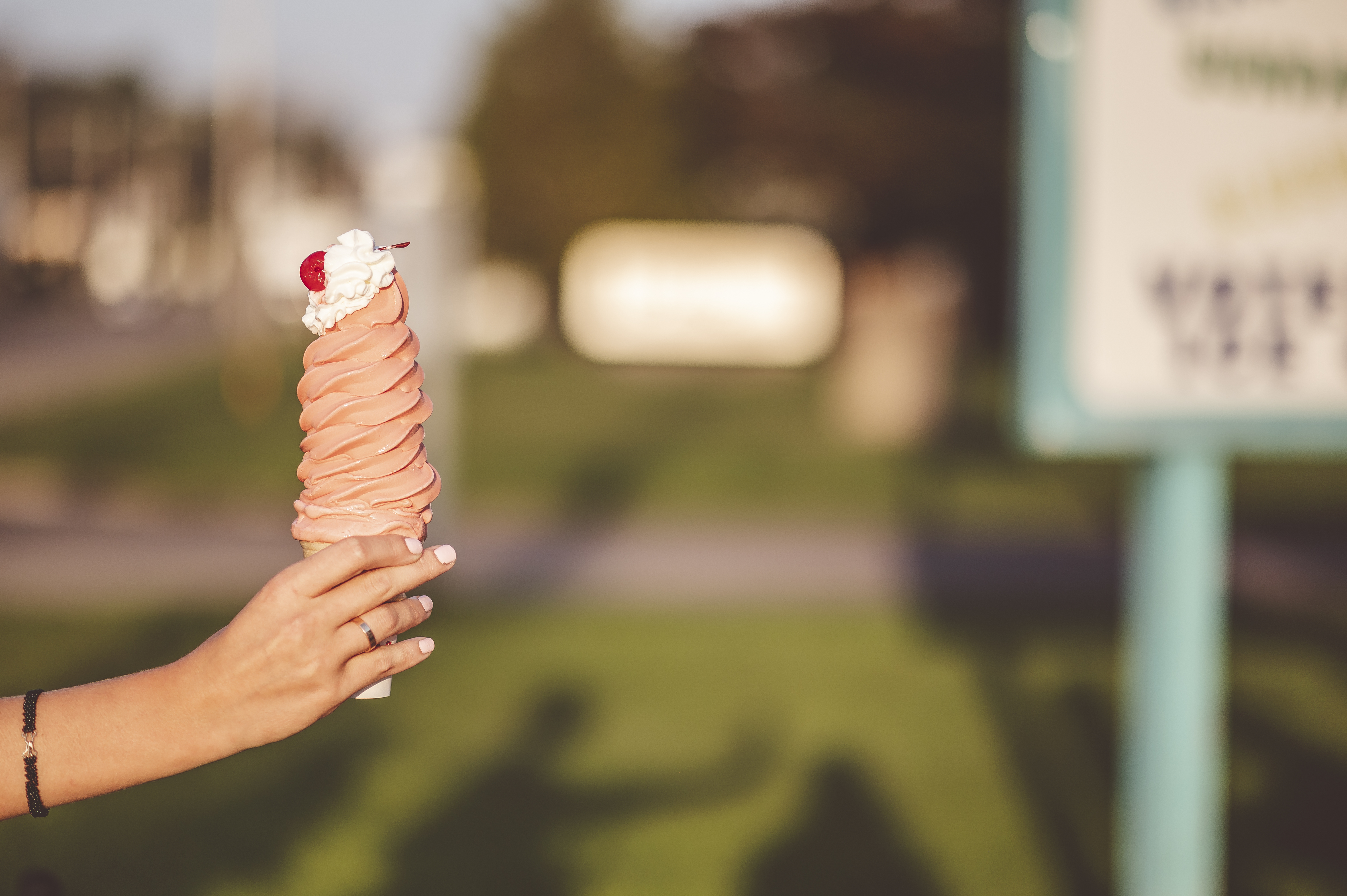 Grand cornet de glace italienne garni