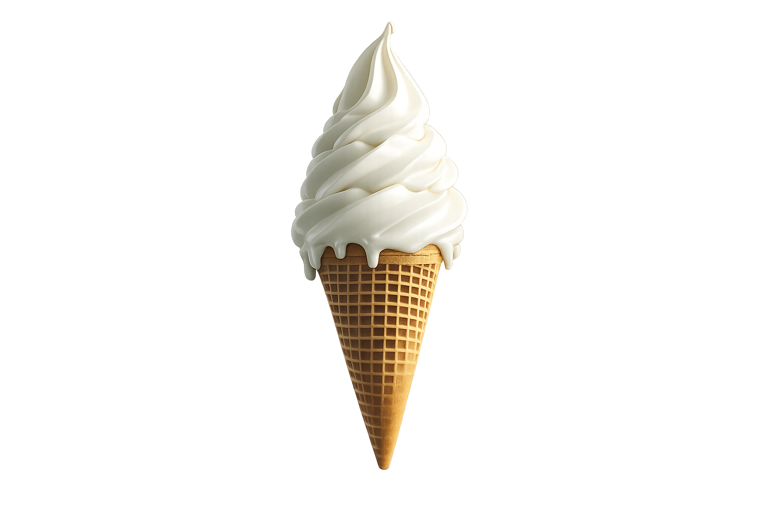 Cornet de glace italienne vanille